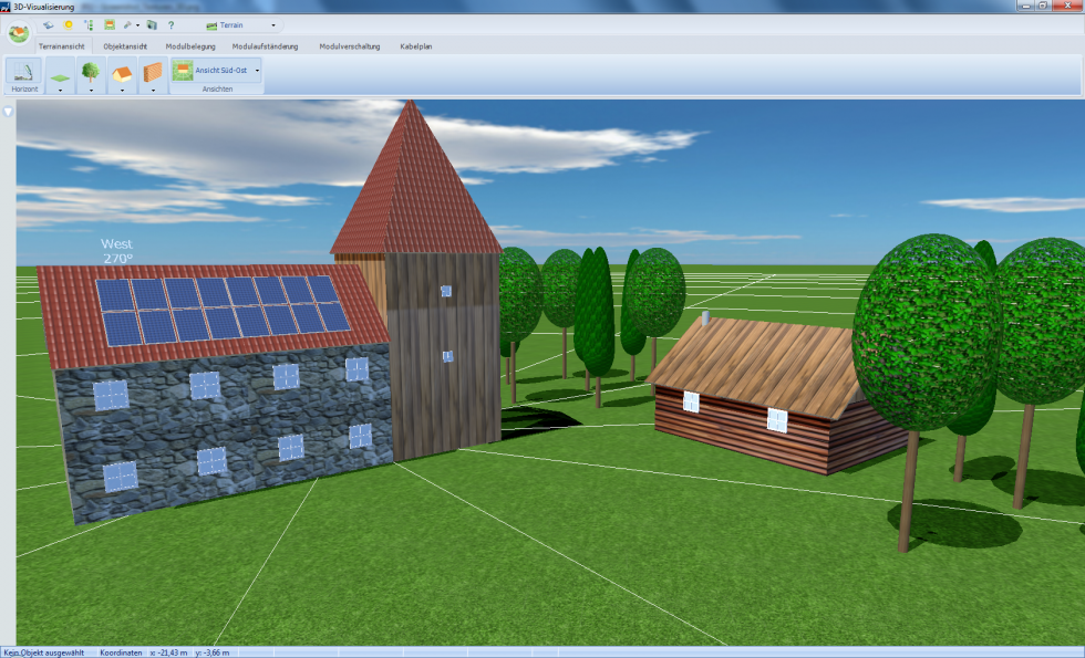 Solar simulation software PV Sol