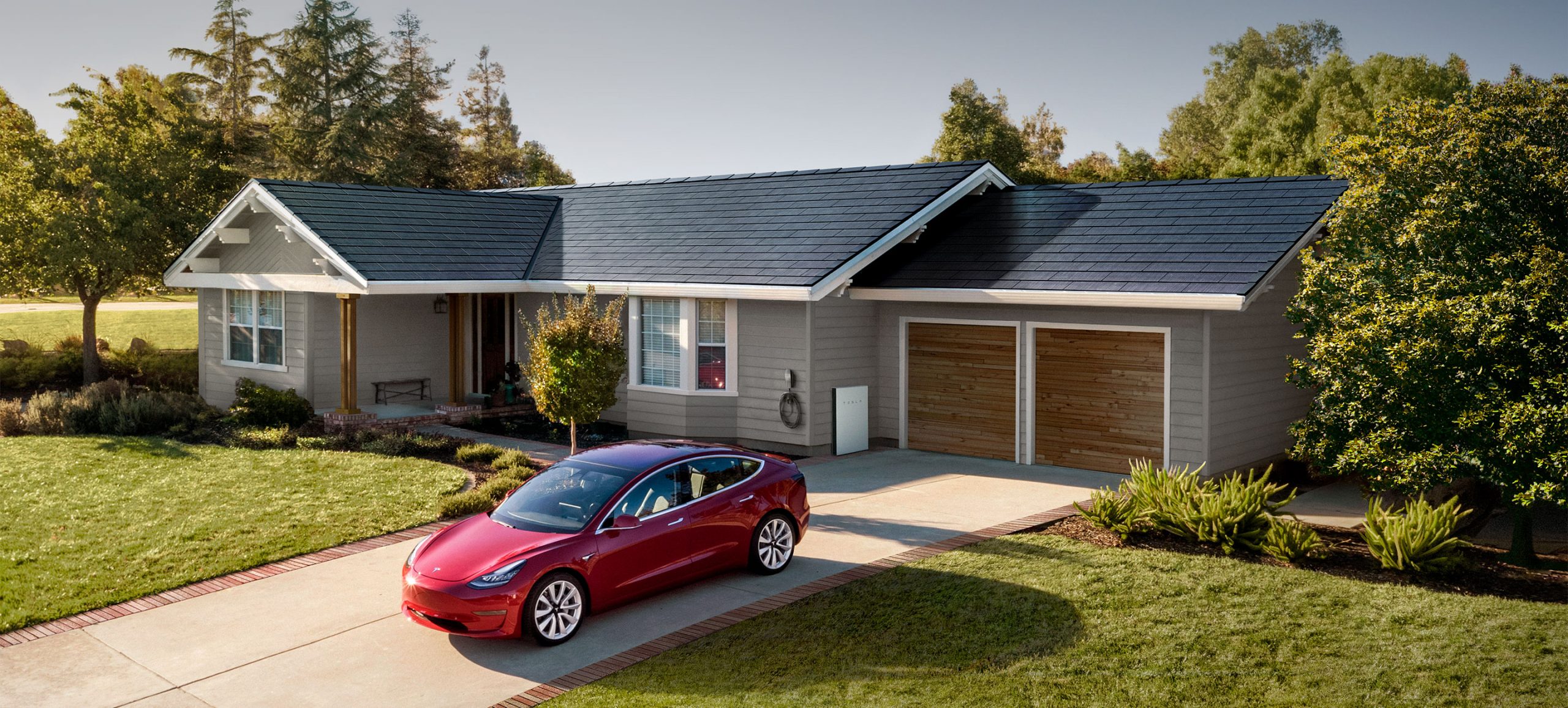 Tesla Solar Roof tiles slates