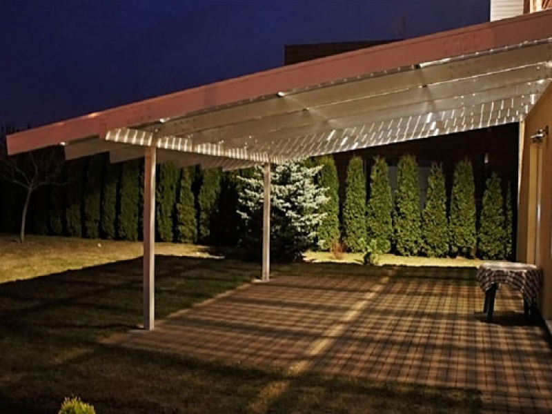 Solar canopy awning glass glass panels